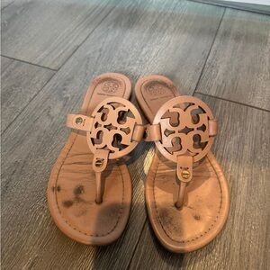 Tory Burch Blush Leather Sandals
